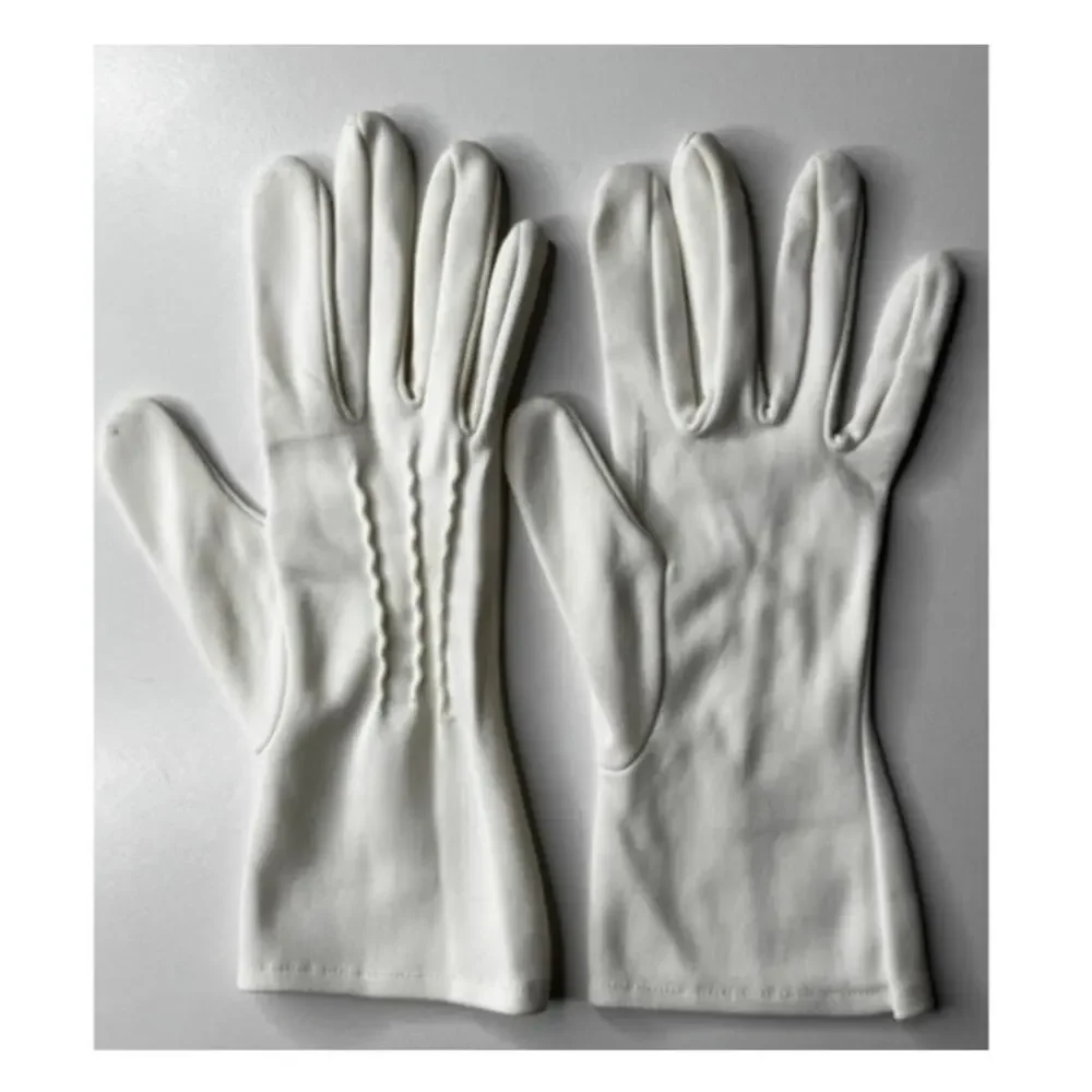 Vintage 1950s 60s Ladies Dress Gloves 3 Pair Lot Blue, Ivory White Small